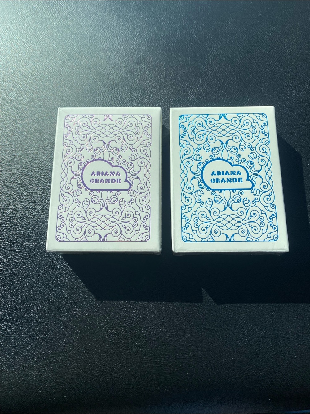 Ariana Grande Decorative Playing Card Decks - Purple & Blue